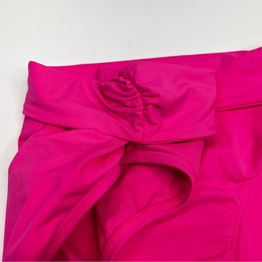 Anne Cole High Waist Shirred Bikini bottoms pink punch - XL - Picture 5 of 11